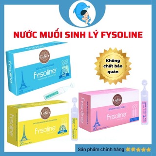 Nước muối sinh lý Fysoline nước muối sinh lý của Pháp giúp vệ sinh mắt mũi miệng cho bé