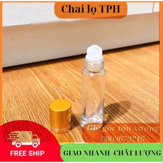 Chai bi lăn 10ml ,chai lọ chiết tinh dầu mỹ phẩm, đầu bi lăn