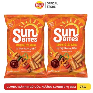 Combo 2 snack bịch sunbite vị bbq 75g