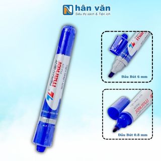 Bút lông dầu thiên long pm-09 - mực xanh