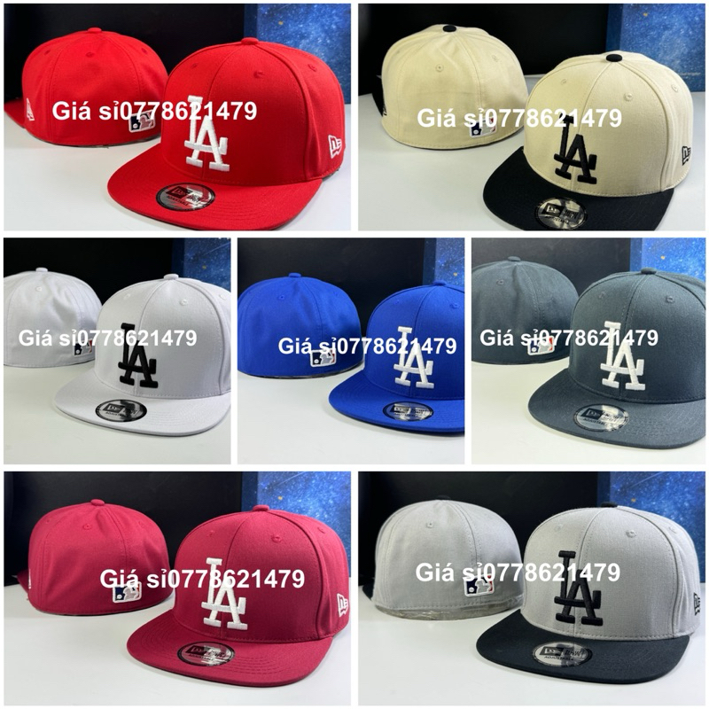 Nón kết snapback thể thao bít đuôi ML(.B.) size 56-58 - mũ lưỡi trai hiphop thêu L(A) unisex thời trang