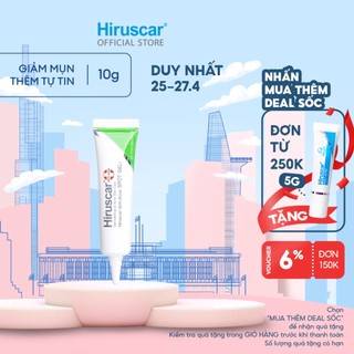 Gel chấm mụn Hiruscar Anti-Acne Spot Gel+ 10g