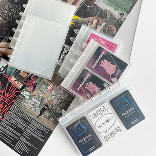 Binder Ringnote kèm sheet bìa Trong suốt/Album ảnh vừa pola,bo góc,postcard