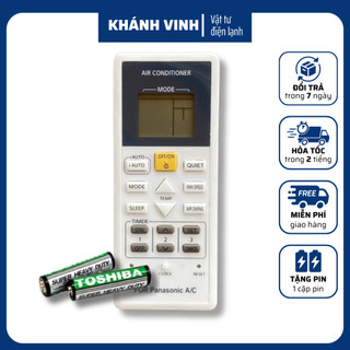 REMOTE máy lạnh PANASONIC INVERTER nút vàng, Remote Panasonic, điều khiển điều hòa Panasonic ( tặng pin )