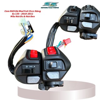  Bộ Cùm NVX V1 Có HAZARD ,PASSING,Demi Tắt Máy Mode Cho  Ex135 5số Exciter 135 4s 