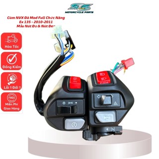  Cùm NVX gắn xe Exciter 135 đã mod sẵn full chức năng ,Bassing ,hazard ,tắt máy có dây kéo e 