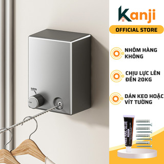 Dây phơi quần áo KANJI rút gọn gắn tường thông minh dài 4.2m, chất liệu nhôm hàng không cao cấp dàn dặn, chống gỉ sét