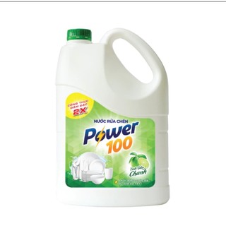 Nước rửa chén power100 hương chanh can 1.5 kg