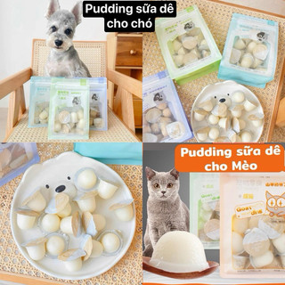 Thạch sữa dê Pudding cho chó mèo 1 viên - bổ sung canxi, dinh dưỡng