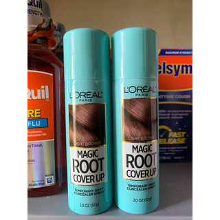 Xịt nhuộm phủ chân tóc bạc tạm thời Loreal Paris Magic Root Cover Up màu nâu đen