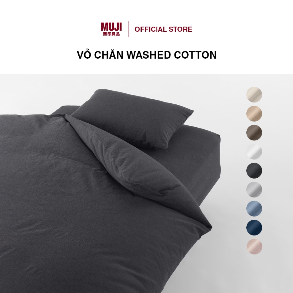 Vỏ Chăn Washed Cotton MUJI