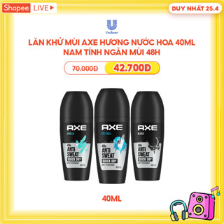   LS 25.4  Lăn khử mùi Axe hương nước hoa 40ml nam tính ngăn mùi 48h 