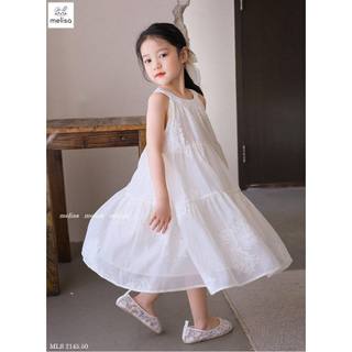 Váy Melisa cổ yếm trắng