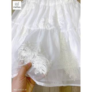 Váy Melisa cổ yếm trắng
