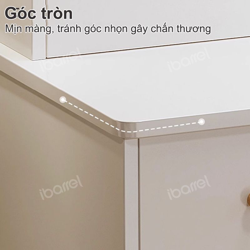 Bàn trang điểm phong cách hiện đại có đèn lED có 2 ngăn kéo tủ để đồ trang điểm decor, làm việc | BigBuy360 - bigbuy360.vn