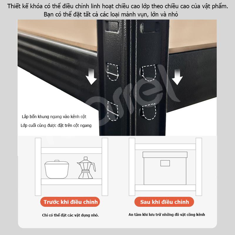 Kệ Sắt V Lỗ 5/4/3 Tầng 200cm-Kệ Sắt Đa Năng Đựng đồ [ Phí Ship Rẻ Hơn Shop Khác ] | BigBuy360 - bigbuy360.vn