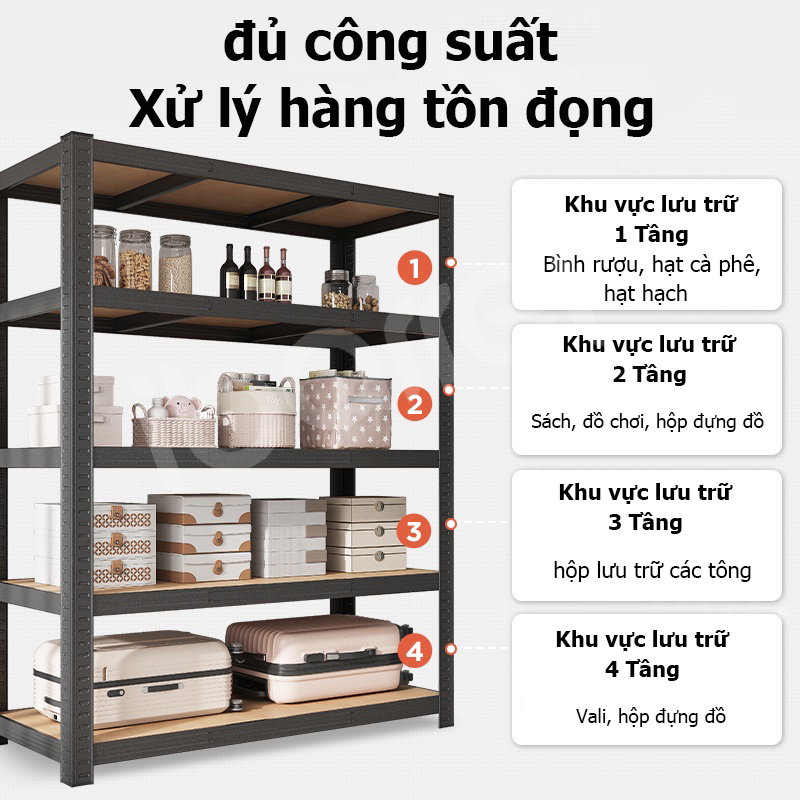 Kệ Sắt V Lỗ 5/4/3 Tầng 200cm-Kệ Sắt Đa Năng Đựng đồ [ Phí Ship Rẻ Hơn Shop Khác ] | BigBuy360 - bigbuy360.vn