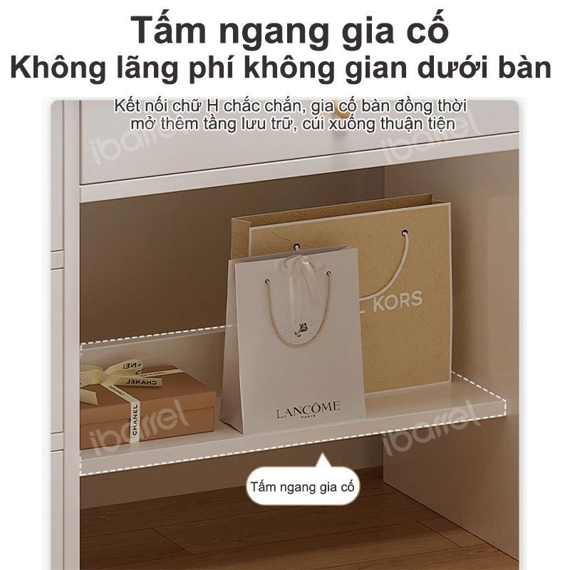 Bàn trang điểm phong cách hiện đại có đèn lED có 2 ngăn kéo tủ để đồ trang điểm decor, làm việc | BigBuy360 - bigbuy360.vn