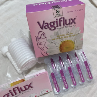 Vagiflux bộ rửa vệ sinh phụ nữ tặng que test viêm