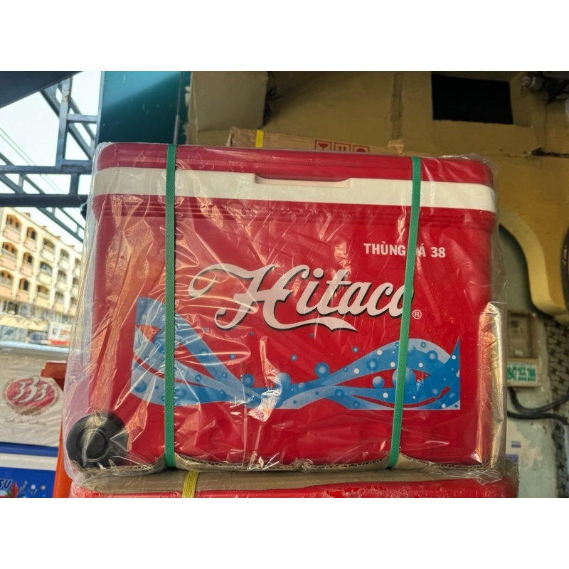 Thùng đá 38 lít có bánh xe HT