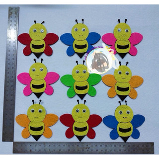 Con ong bằng vải nỉ dùng trang trí lớp mầm non
