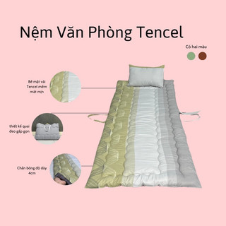 [ MỚI VỀ ] Bộ nệm bông và gối 80x180cm màu mát mẻ tiện ích-Hàng Xuất Dư cao cấp