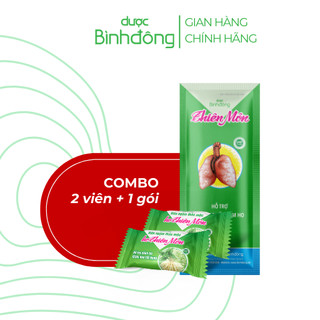  2Viên ngậm thảo mộc ho Thiên Môn và 1Thiên Môn gói 15ml -Hỗ trợ giảm ho giảm đau rát họng