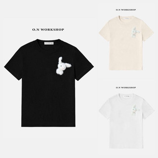 𝗛𝗮̀𝗻𝗴 𝗰𝗵𝗶́𝗻𝗵 𝗵𝗮̃𝗻𝗴 Áo phông local gắn gấu nhiều màu xinh xắn 100% cotton mềm O.N WORKSHOP