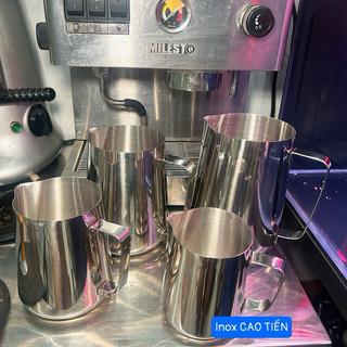 Ca đánh sữa đủ size - Ca pha chế Inox 304