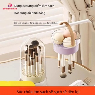 Giá phơi đồ trang điểm boutique, dụng cụ phơi đồ trang điểm tích hợp bộ dụng cụ vệ sinh