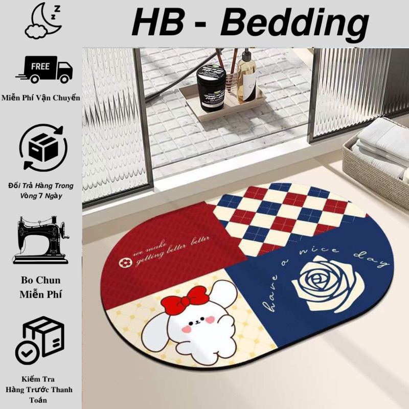 Thảm Chùi Chân 3D - Hàng Nhập Cực Dày Dặn