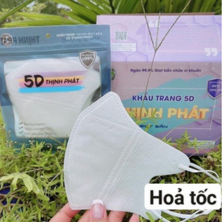 Khẩu trang 5d thịnh phát hộp 100 chiếc hàng chính hãng - khẩu trang thịnh phát hộp 100 chiếc