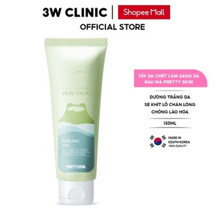 Tẩy Da Chết Làm Sáng Da Giảm Mụn Đầu Đen Rau Má Pretty Skin Hàn Quốc The Purre Jeju Cica Peeling Gel 150ml