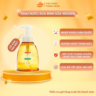 Nước rửa bình sữa Wesser có vòi tạo bọt 500ml
