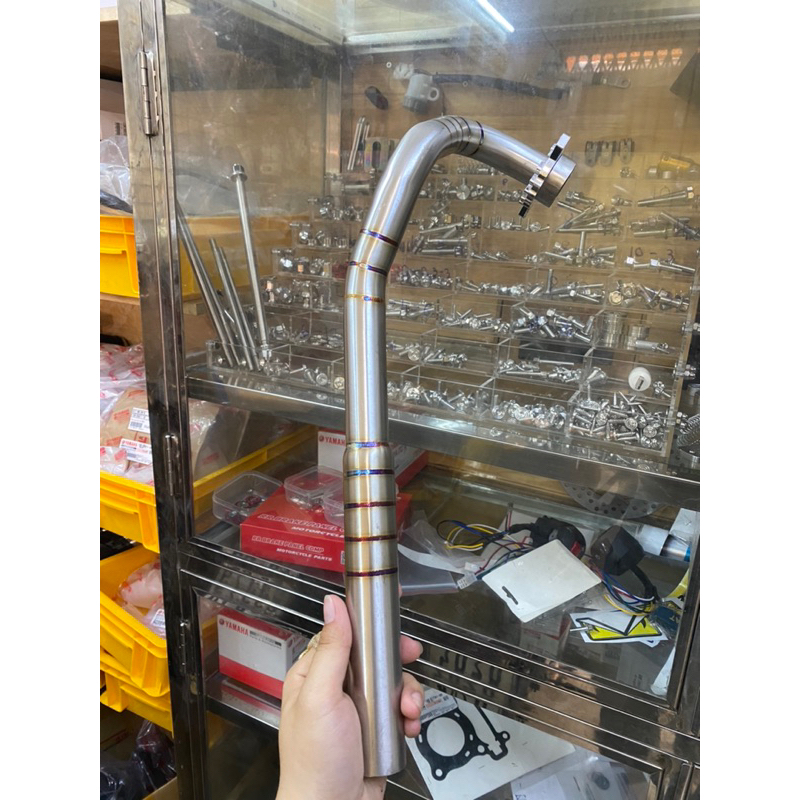 Cổ pô inox dành cho ex2006, ex2011, ex xuống áo , ex150