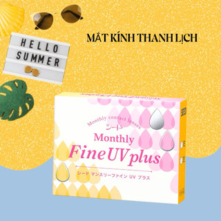 Kính áp tròng Seed 1 tháng không màu Fine UV.Plus
