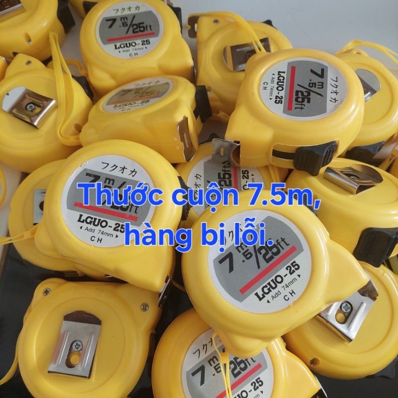 Thước cuộc 7.5m hàng lỗi thanh lý.