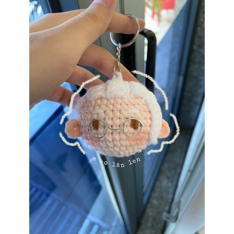 [Sakamoto days] Móc khoá len chú béo Sakamoto