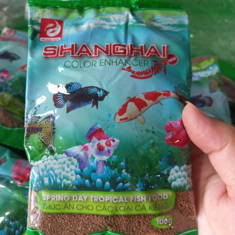 Cám cá Shanghai 100g hạt mịn