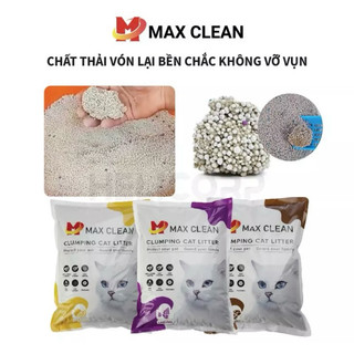 Cát đất sét vệ sinh cho mèo max clean ít bụi vón cục và khử mùi tốt