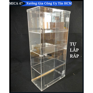 Tủ đựng mỹ phẩm - nước hoa để bàn - Đủ size- 3mm - hàng tự ráp