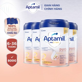 Combo 4 Sữa Công Thức Aptamil Profutura Duobiotik 2 Dành Cho Trẻ Từ 6-36 Tháng Tuổi (800g)