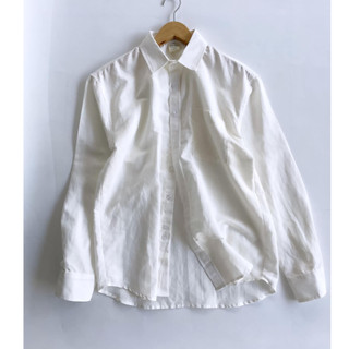 Áo sơ mi linen nam màu trắng - mé hè
