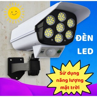 Đèn Led Giả Camera- Đèn Năng Lượng Mặt Trời- Chống Trộm - Chống Nước - Có Điều Khiển Cảm Biến
