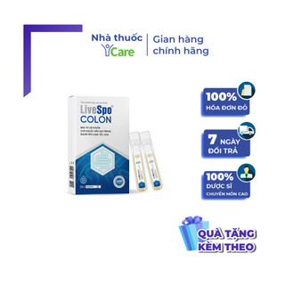 [QUÀ TẶNG] Men bào tử lợi khuẩn LiveSpo Colon hộp 10 ống giải pháp cho người bị viêm đại tràng, rối loạn tiêu hóa
