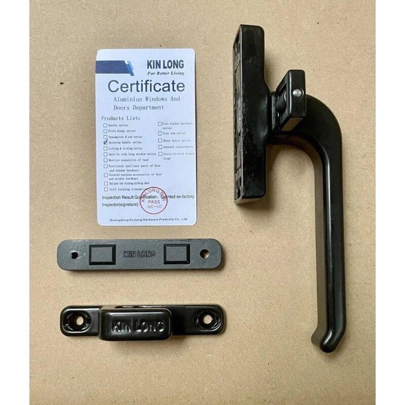 [ Chính Hãng KinLong ] Tay Nắm Cửa Sổ Đơn Điểm ( Tay Cài ) Cửa Nhôm Xingfa
