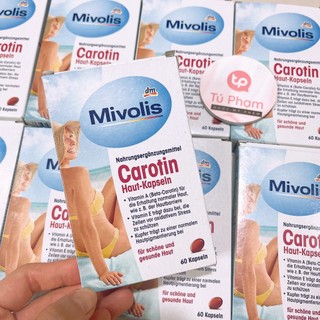 Viên Uống Chống Nắng Mivolis Carotin