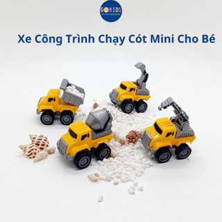 Xe Công Trình Chạy Cót Mini Cho Bé, đồ chơi cho bé, mô hình ô tô, phụ kiện trang trí sinh nhật KID0029