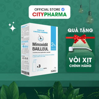 Xịt Mọc Tóc Minoxidil Bailleul 2% Nhập Khẩu Pháp, Kích Thích Mọc Tóc Và Giảm Rụng Tóc Từ City Pharma