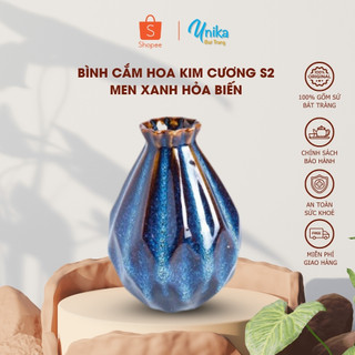Bình Cắm Hoa Kim Cương Hoả Biến S2 - Gốm sứ cao cấp Bát Tràng